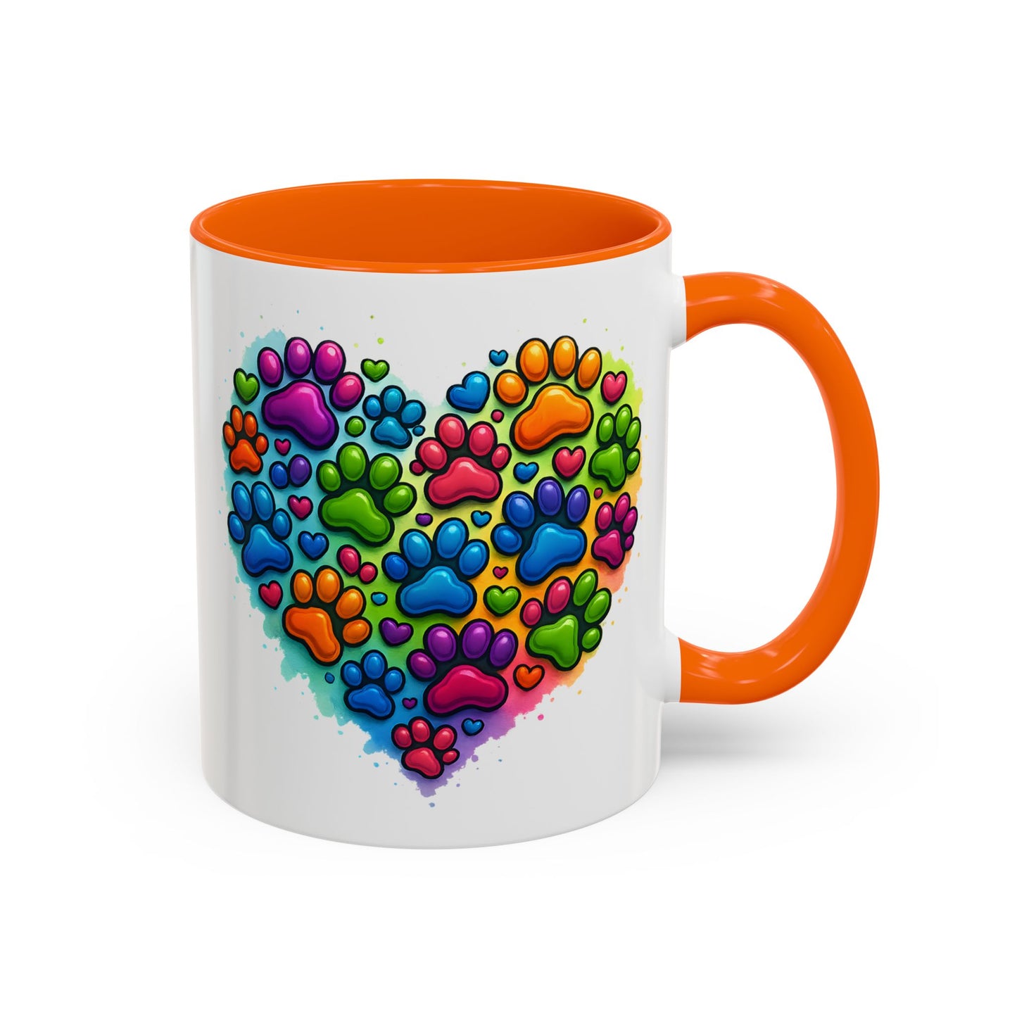 Animal Mug - Dog Paws Heart