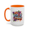 Wellness Mug - Good Vibes Only Graffiti Flowers