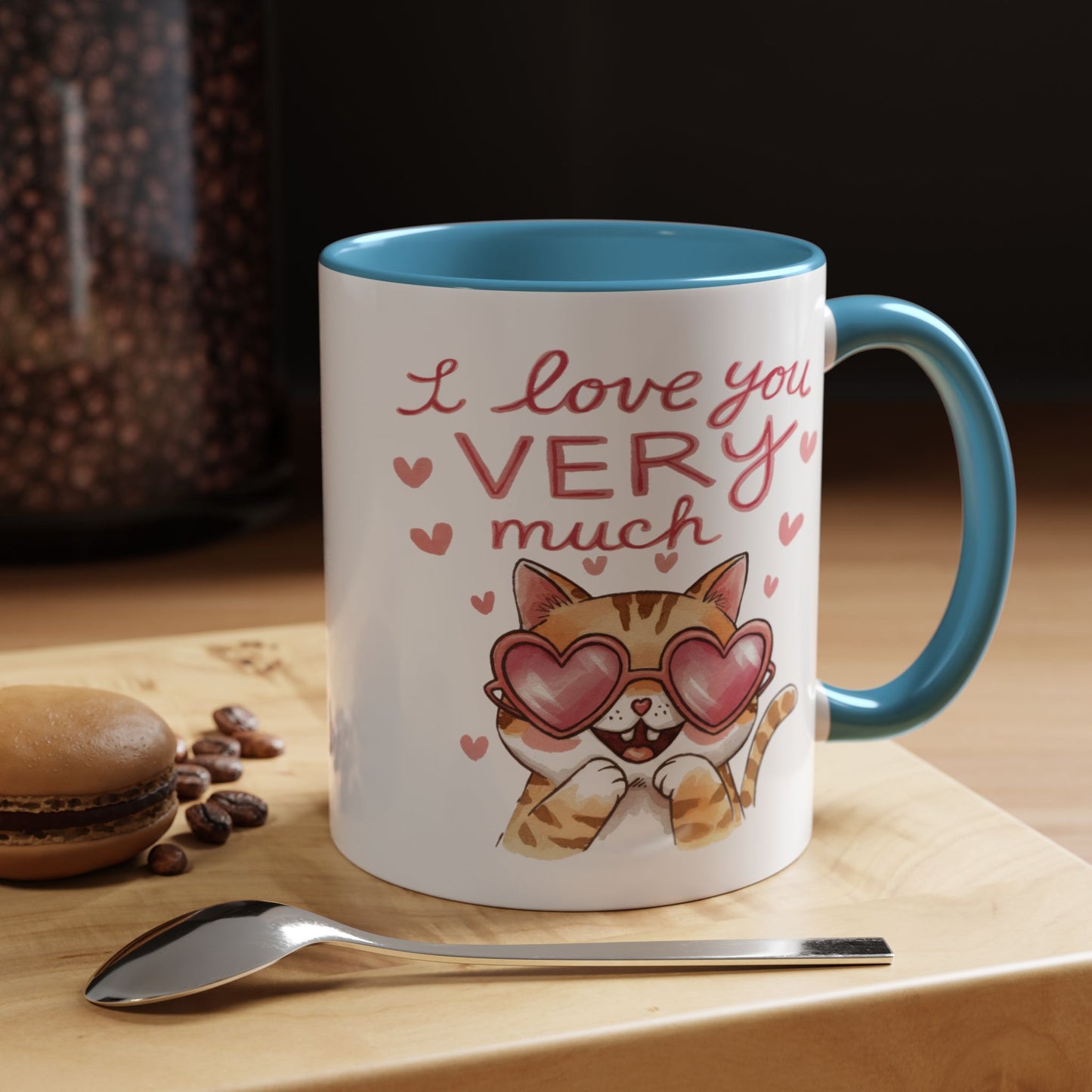 Anniversary Mug - I love You Very Much Cat