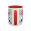 Christmas Mug - Merry Christmas Red Text Puppy Green Top 2