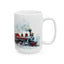 Christmas Mug - Snowy Landscape Train Wrap 1