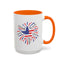 4th of July Mug - Star Flag Fireworks