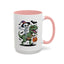 Halloween Mug - Skeleton Riding Dinosaur