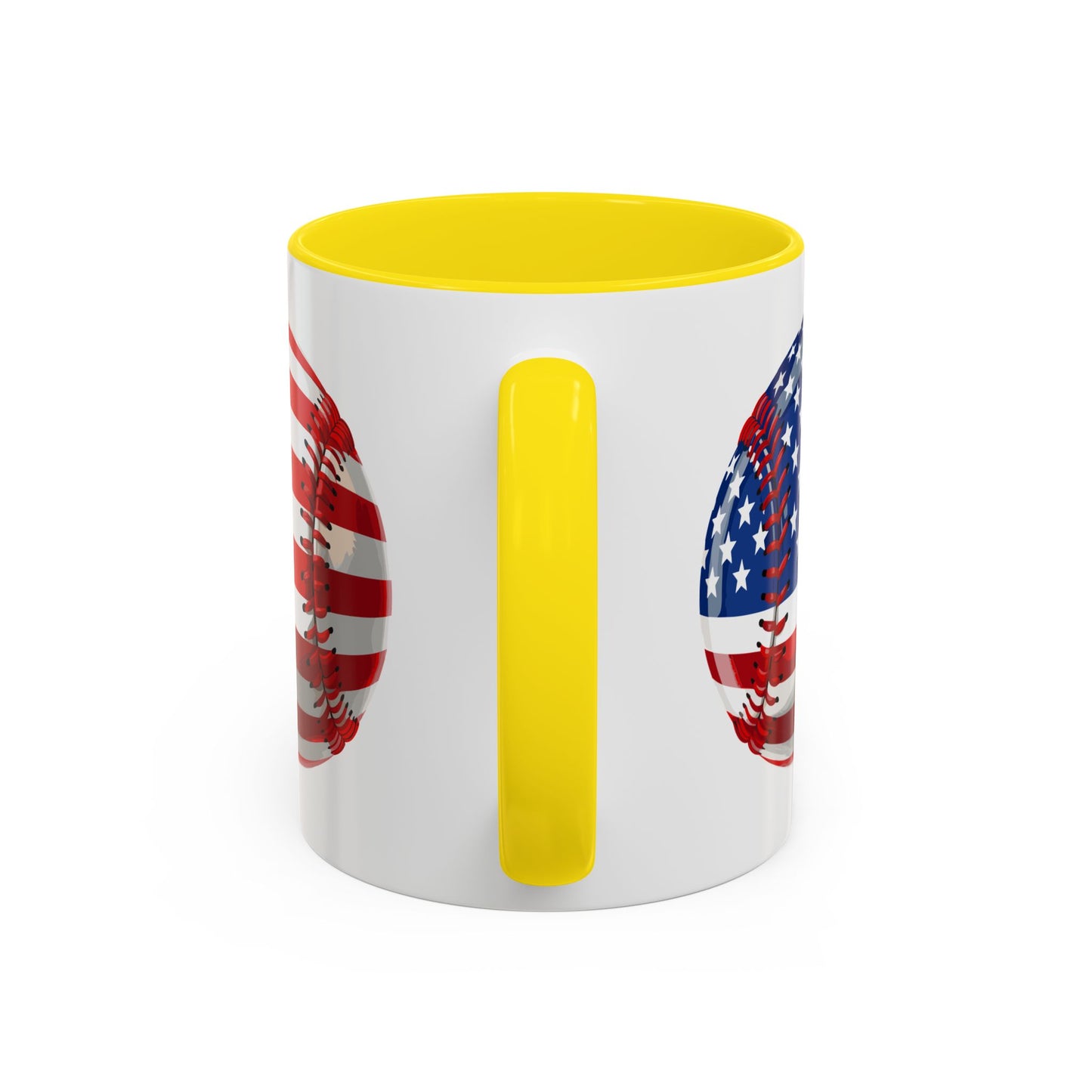 4th of July Mug - Baseball American Flag