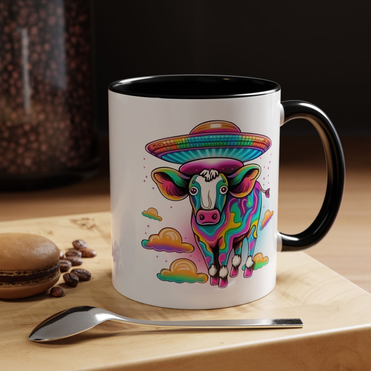 Alien Mug - Multicoloured Cow