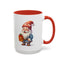 Christmas Mug - Old Gnome with Present