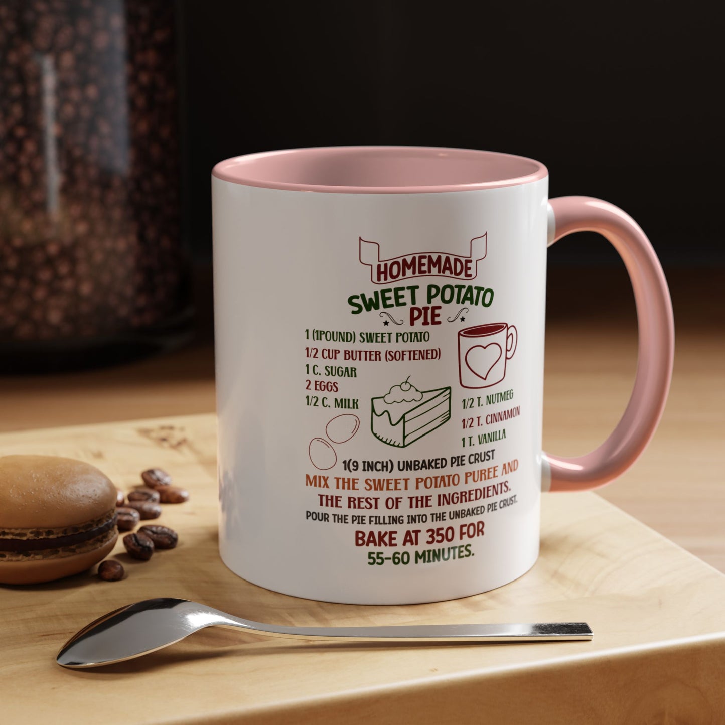 Christmas Mug - Homemade Sweet Potato Pie Recipe