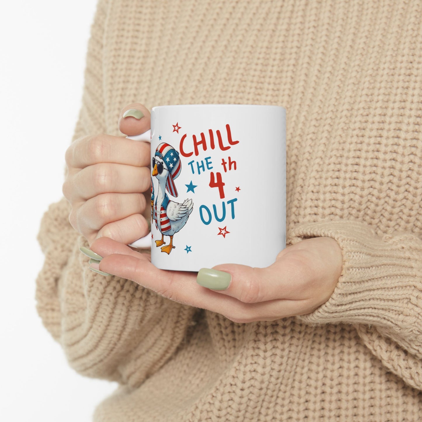 4th of July Mug - Chill the 4th Out Goose