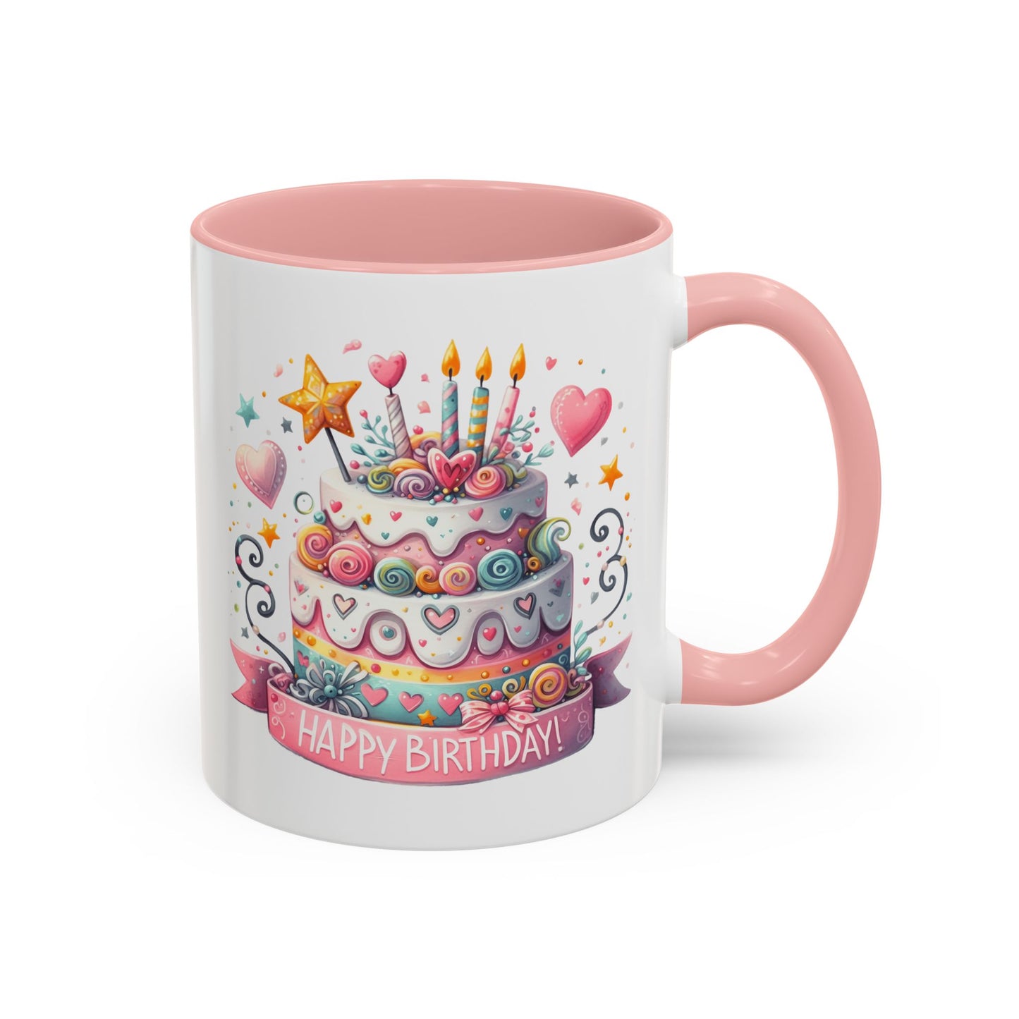 Birthday Mug - Happy Birthday Two Tiered Cake