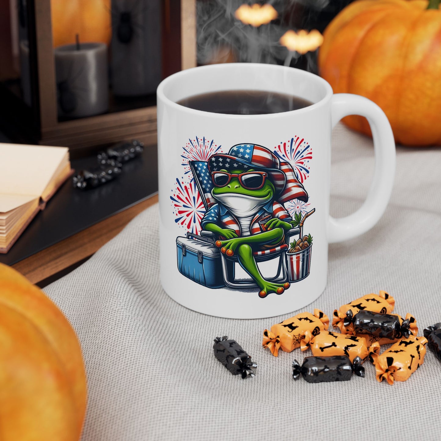 4th of July Mug - Cool Patriotic Frog