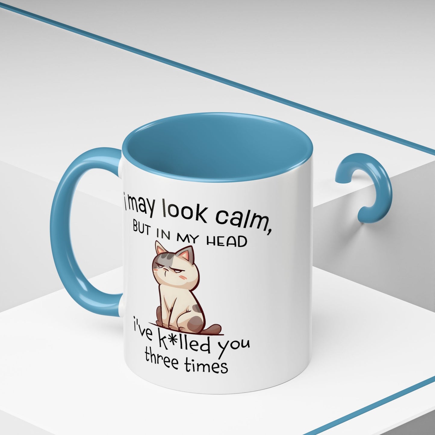 Adult Mug - I May Look Calm Cat
