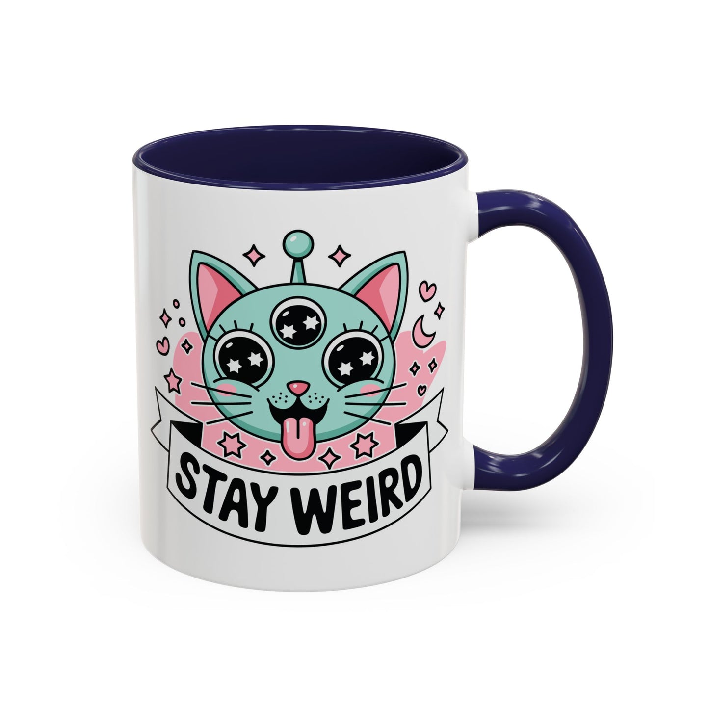Alien Mug - Stay Weird Alien Cat