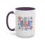 4th of July Mug - USA Preppy Floral