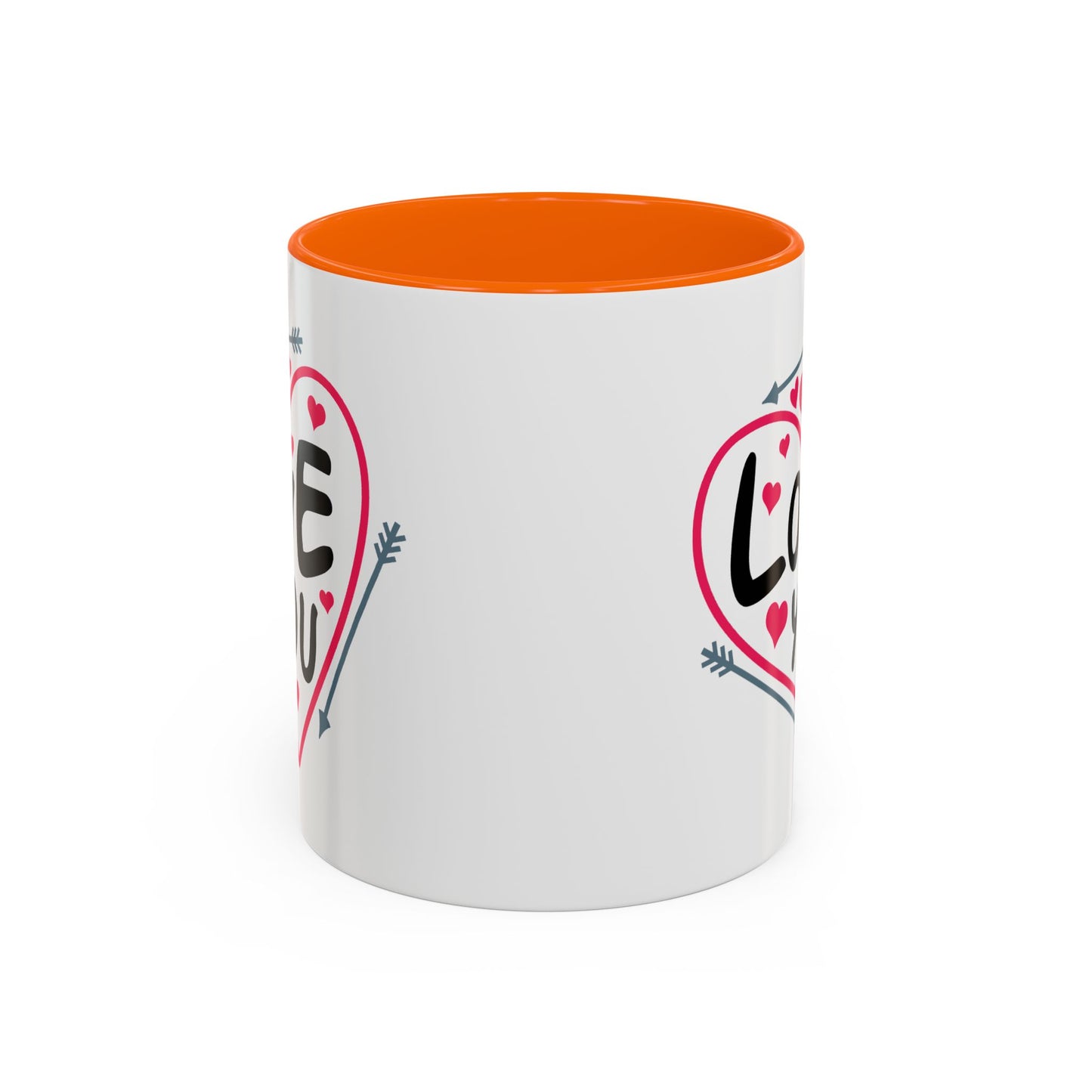 Valentine's Day Mug - Love You Heart Arrows