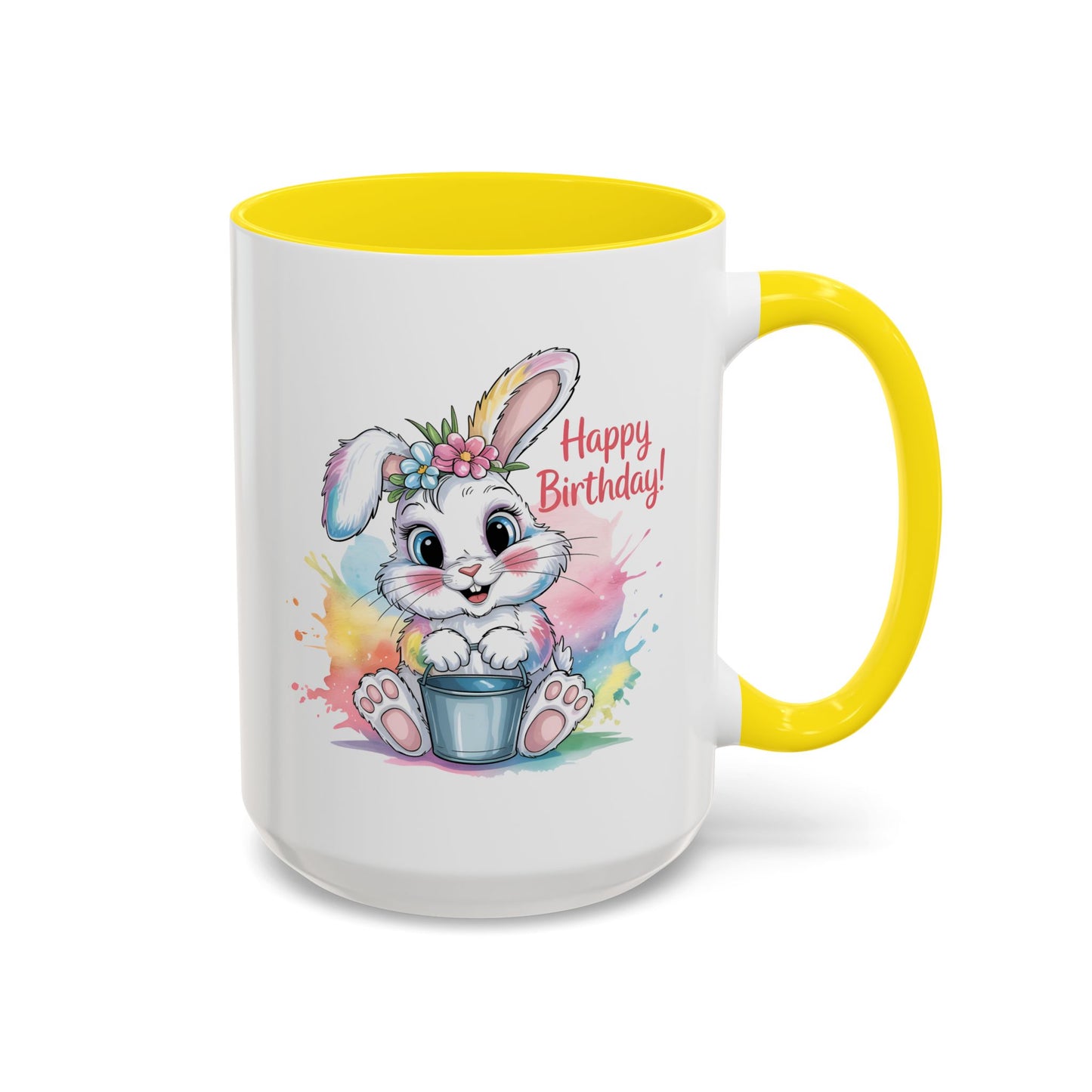 Birthday Mug - Happy Birthday Cute Bunny