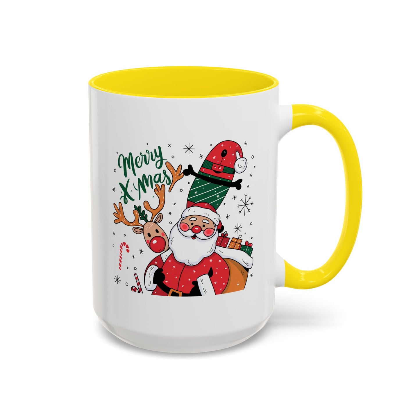 Christmas Mug - Merry Xmas Santa Reindeer