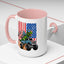 4th of July Mug - T Rex Riding Monster Truck