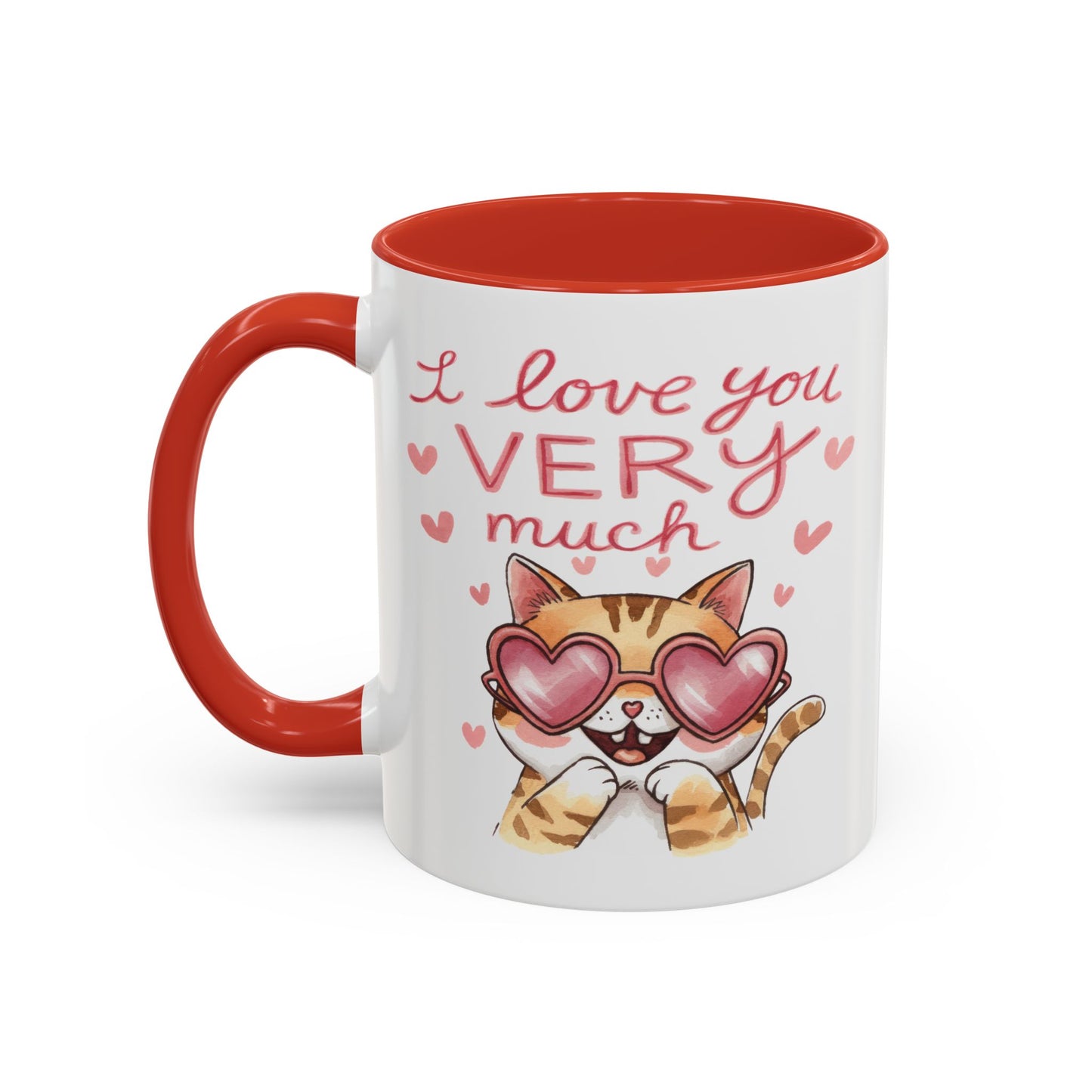 Anniversary Mug - I love You Very Much Cat