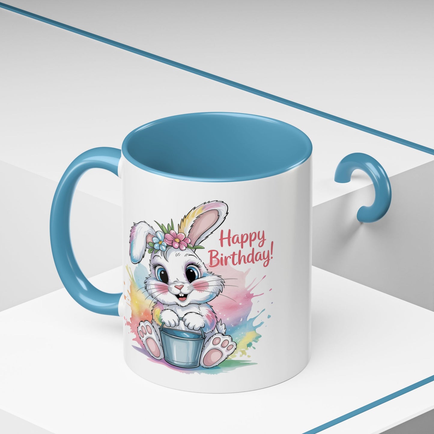 Birthday Mug - Happy Birthday Cute Bunny
