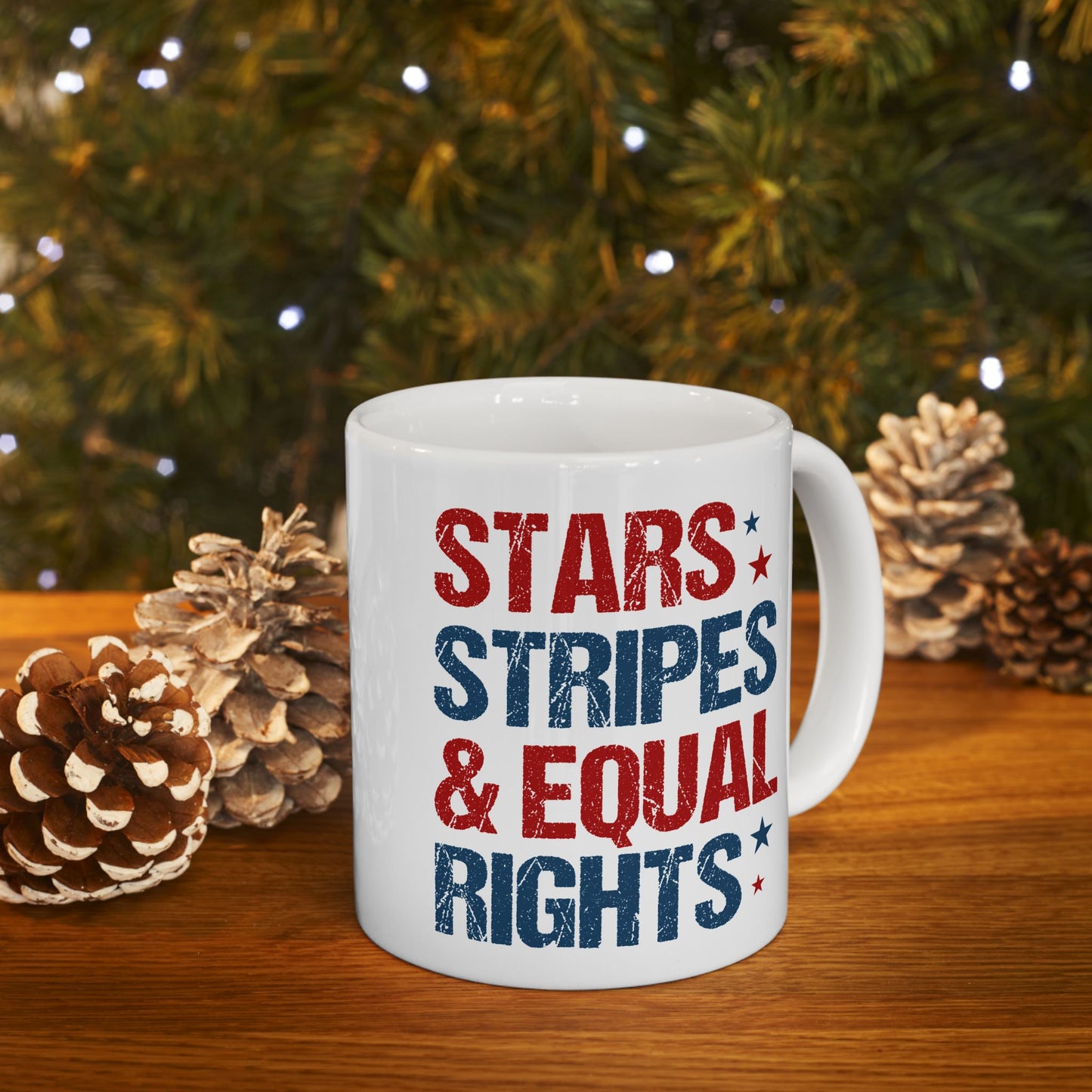 4th of July Mug - Stars Stripes & Equal Rights