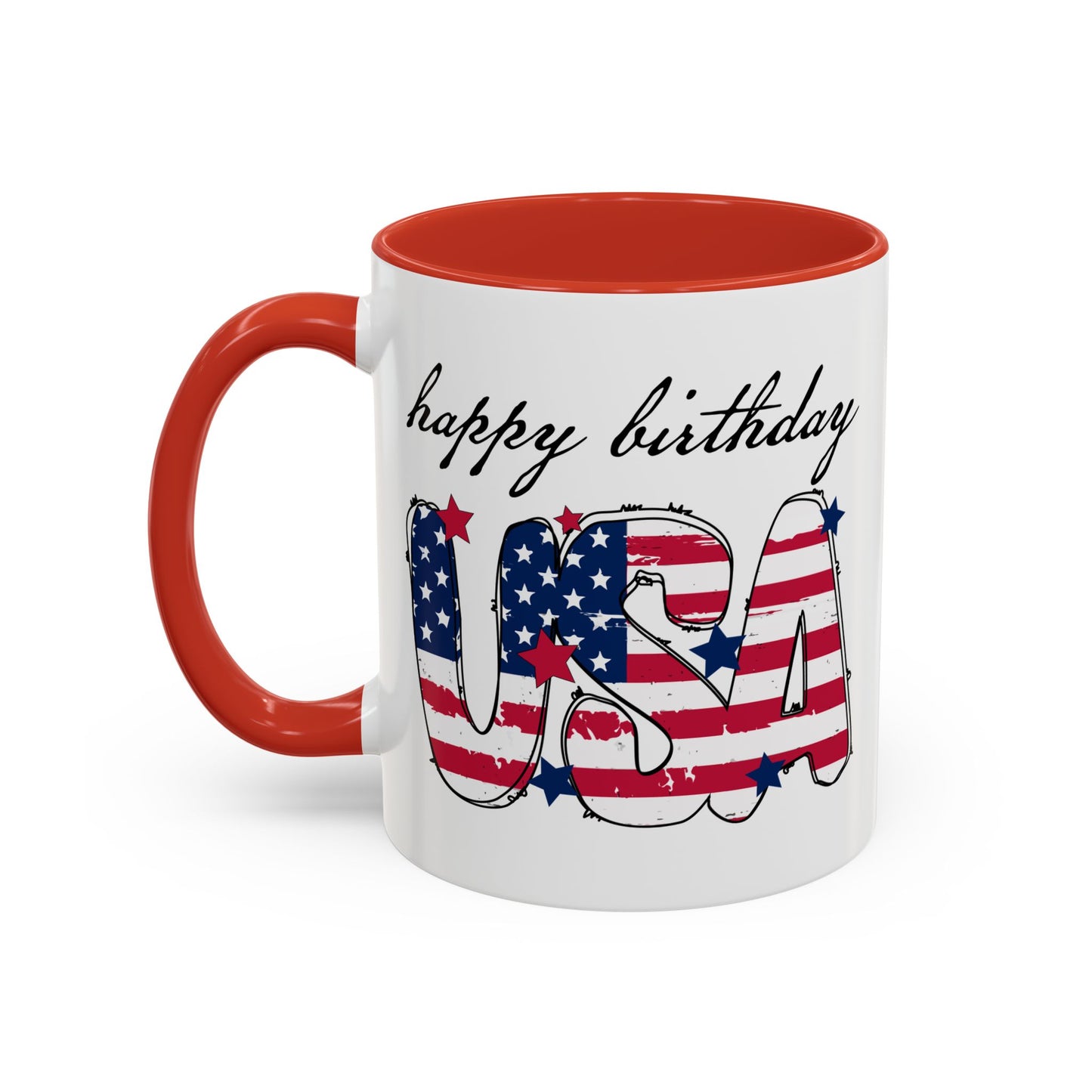 4th of July Mug - Happy Birthday USA