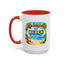 Humor Mug - Life Happens the beach Helps