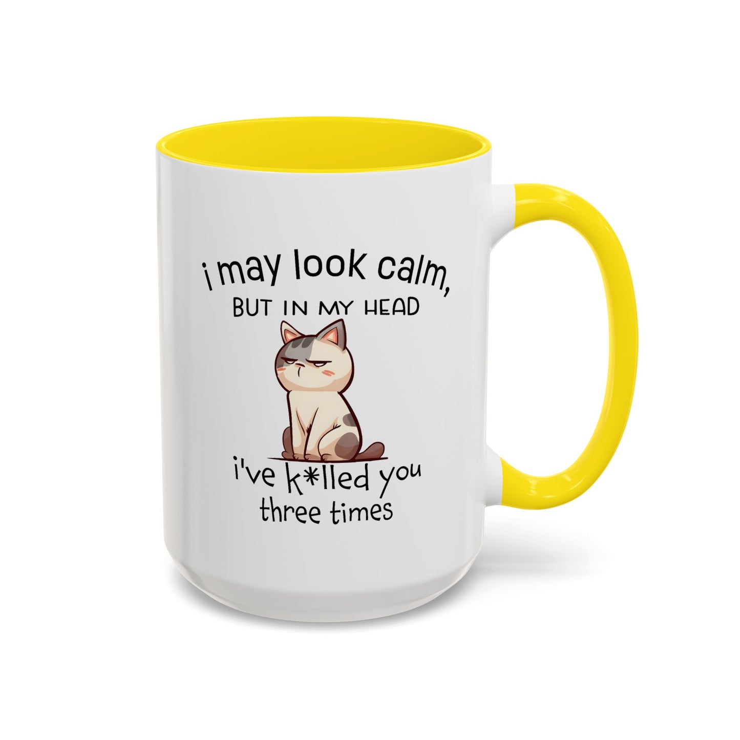 Adult Mug - I May Look Calm Cat