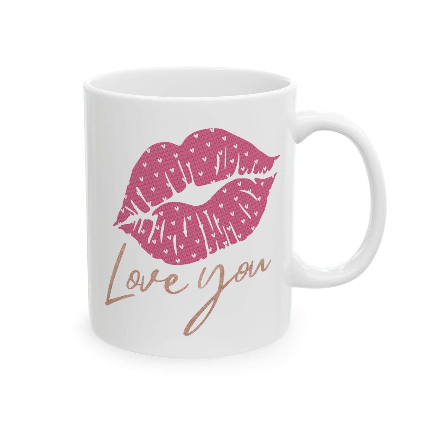 Anniversary Mug - Love You Lips Kiss