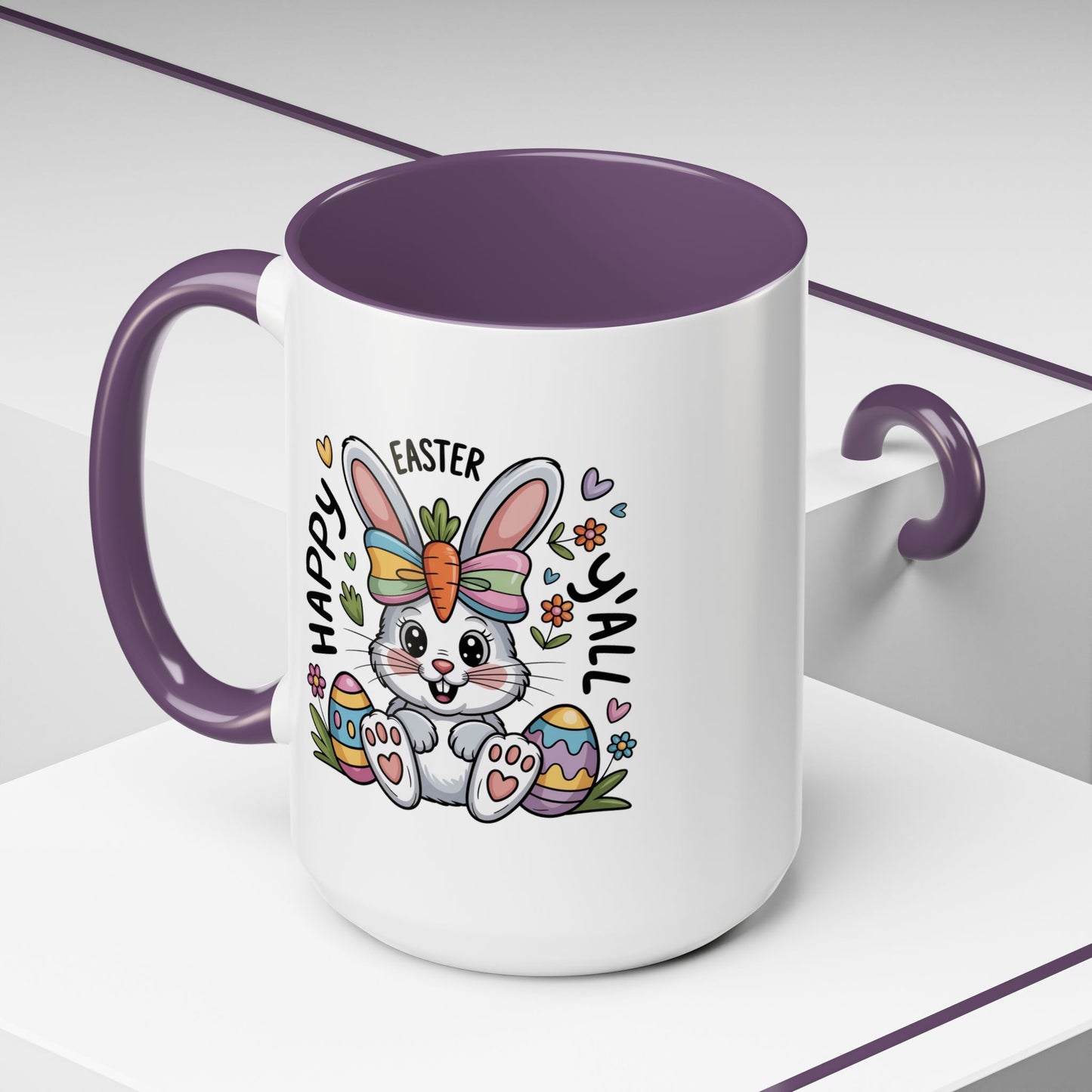 Easter Mug - Happy Easter Y'all Bunny