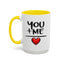 Anniversary Mug - You and Me Red Heart