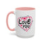 Valentine's Day Mug - Love You Heart Arrows