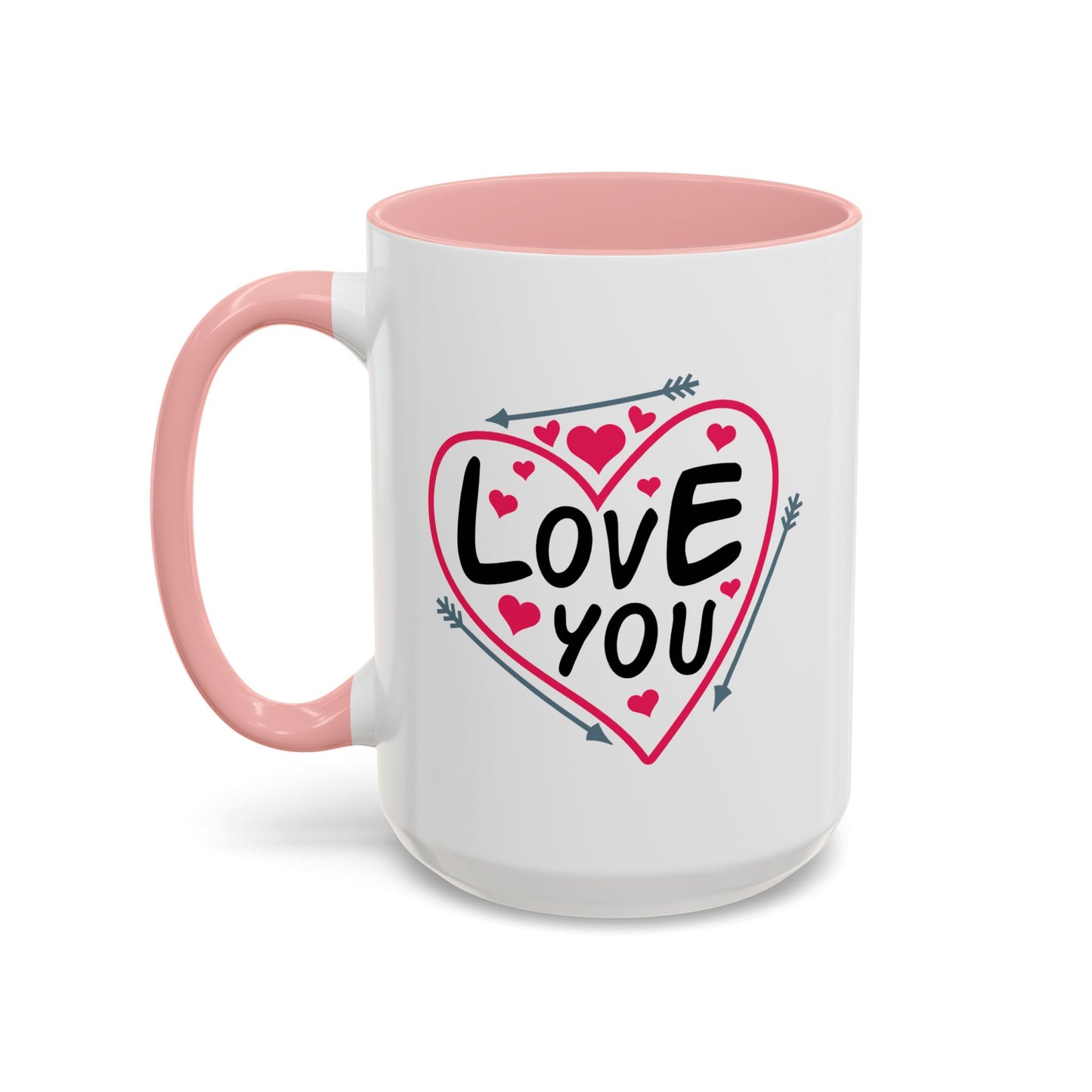 Valentine's Day Mug - Love You Heart Arrows