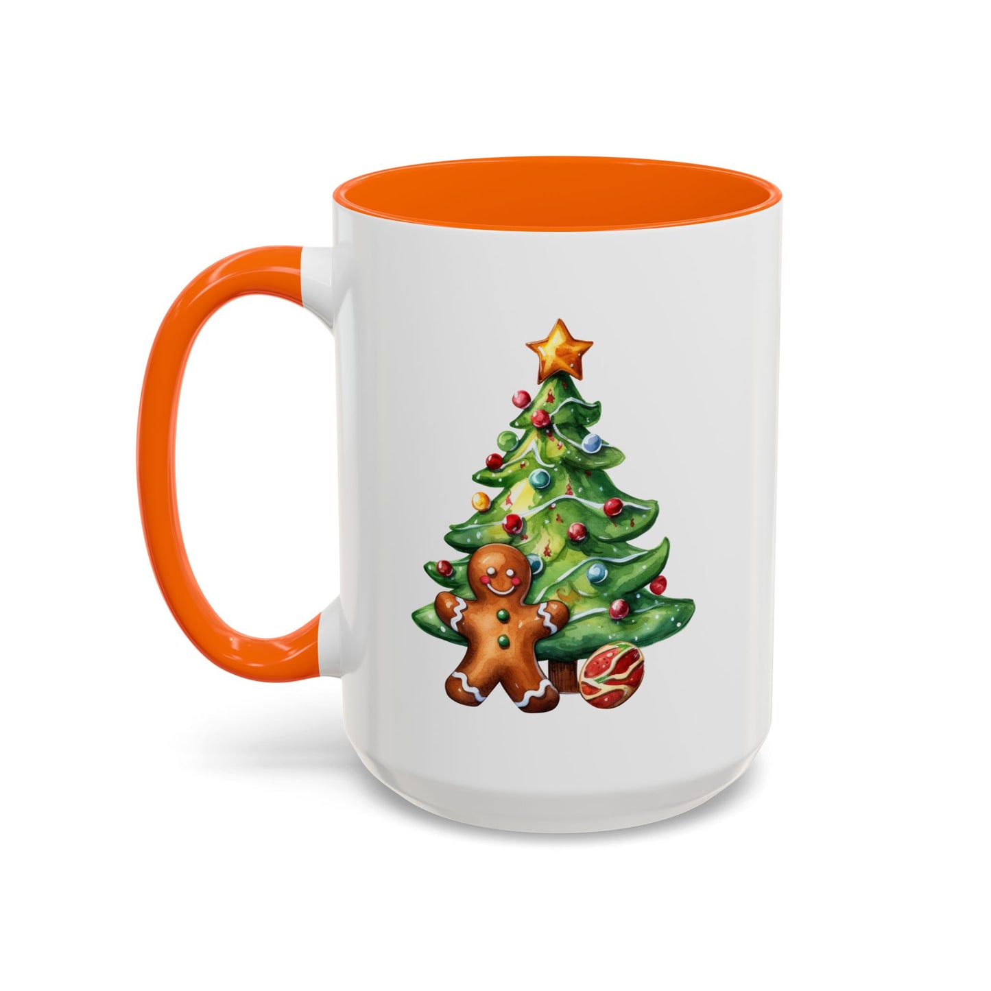 Christmas Mug - Gingerbread Man and Tree