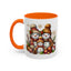 Christmas Mug - Gold Snowman Family