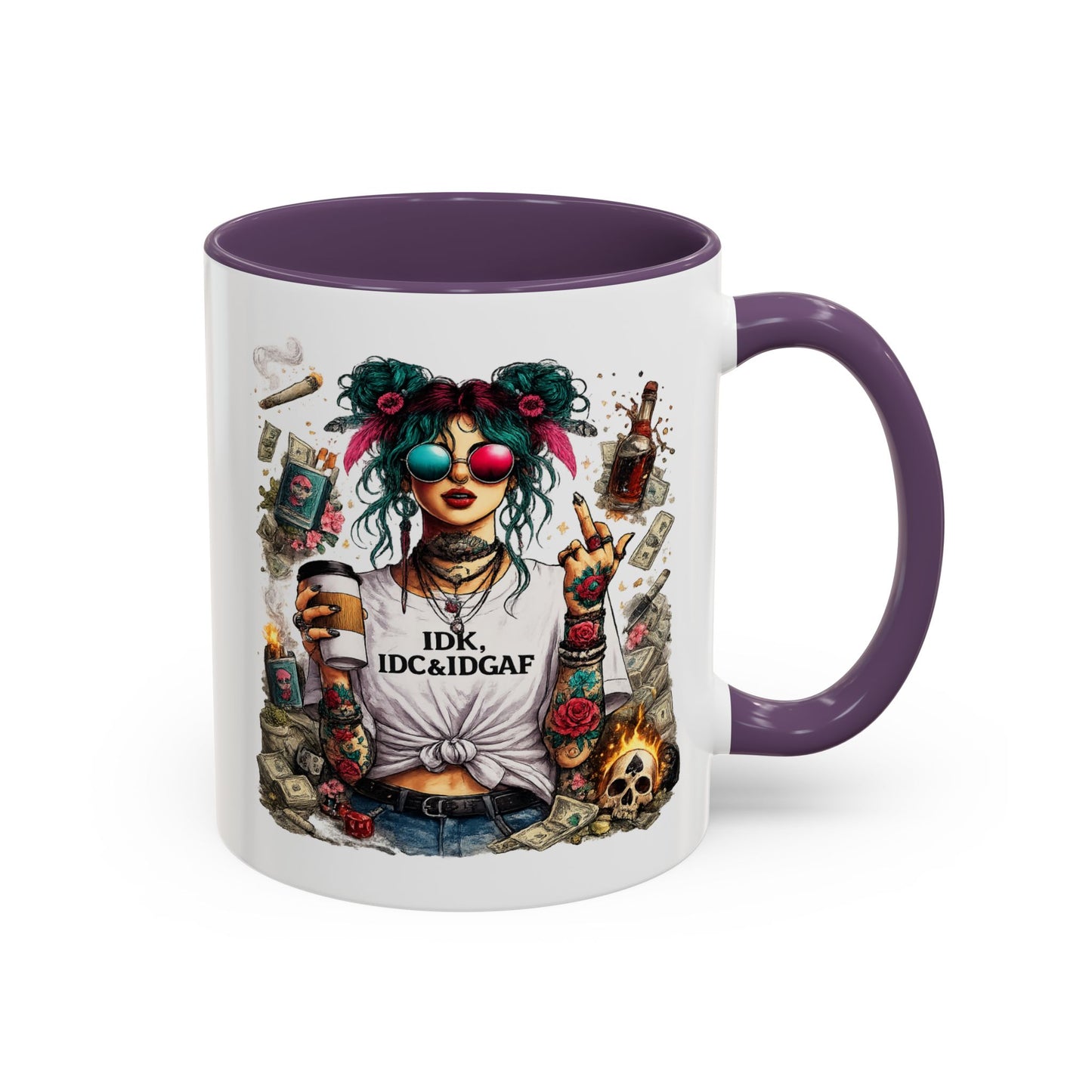 Humor Mug - The IDK IDC & IDGAF