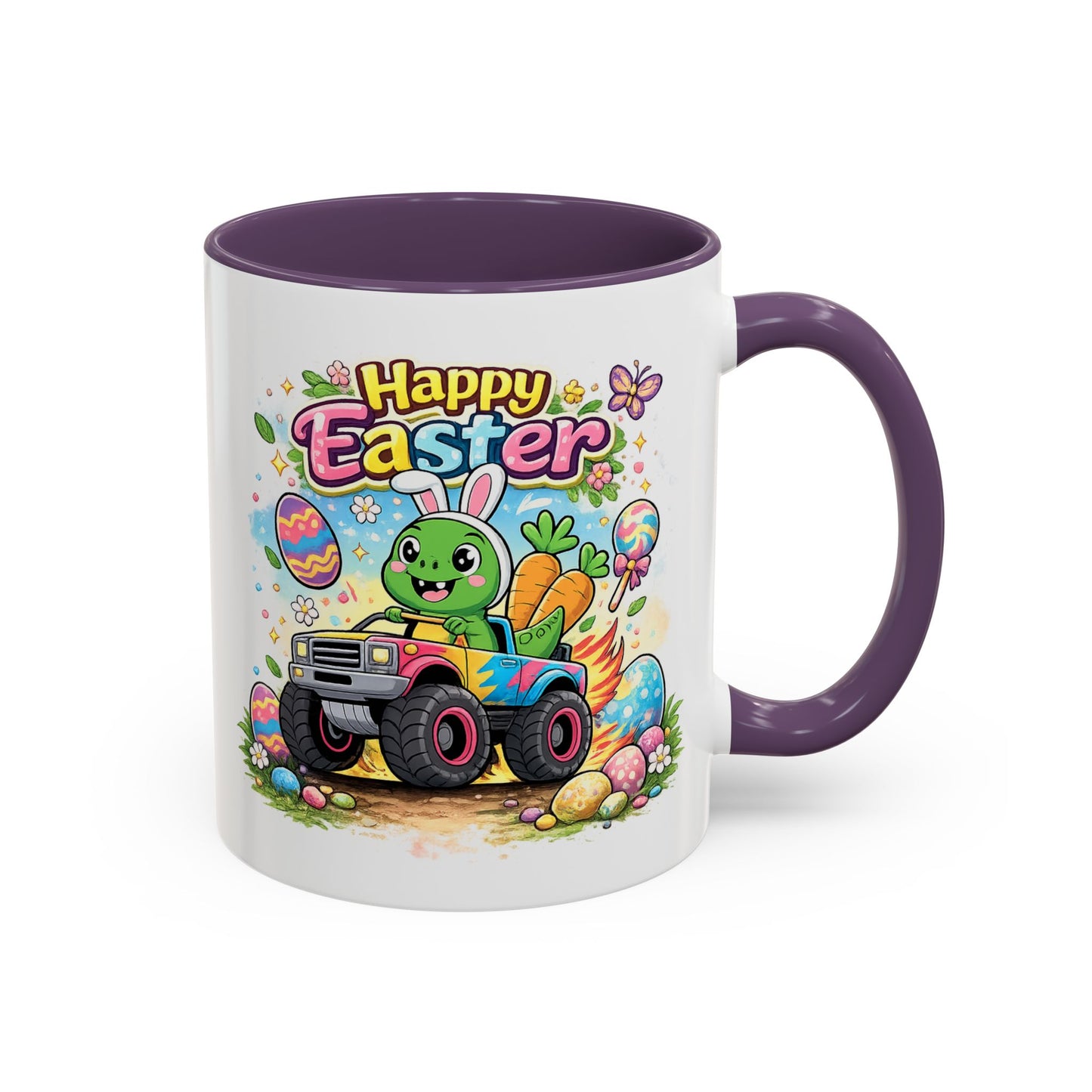 Easter Mug - Dinosaur Monster Truck