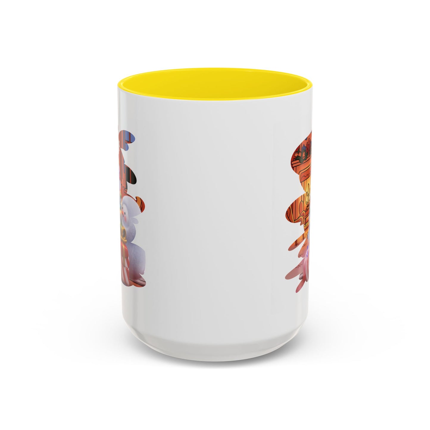 Christmas Mug - Snowman Tree Presents Fireplace