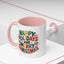 Christmas Mug - Happy Holidays and Merry Christmas Blue Green Yellow Red Text