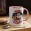 Christmas Mug - Happy Holidays Red & White Text Santa Snowman