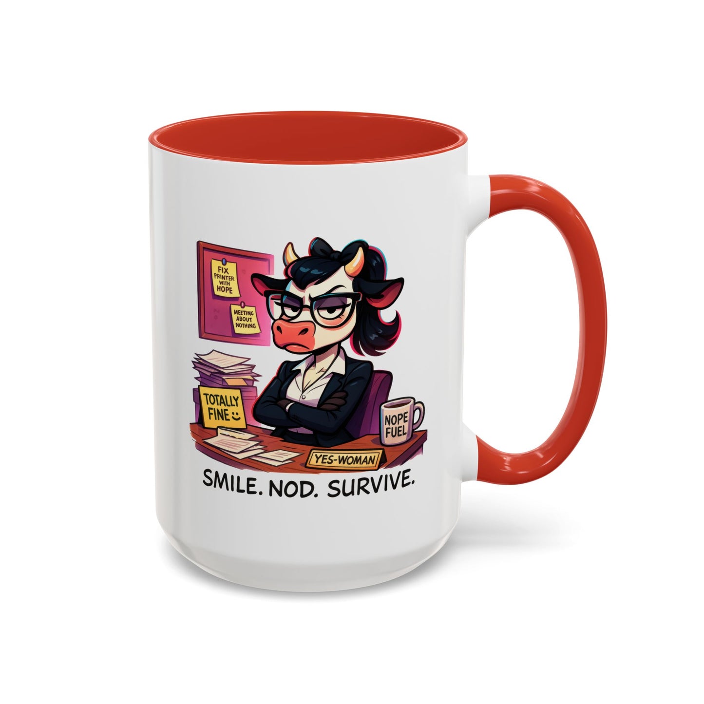 Office Mug - Smile Nod Survive