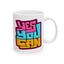 Motivation Mug - Yes You Can Graffiti