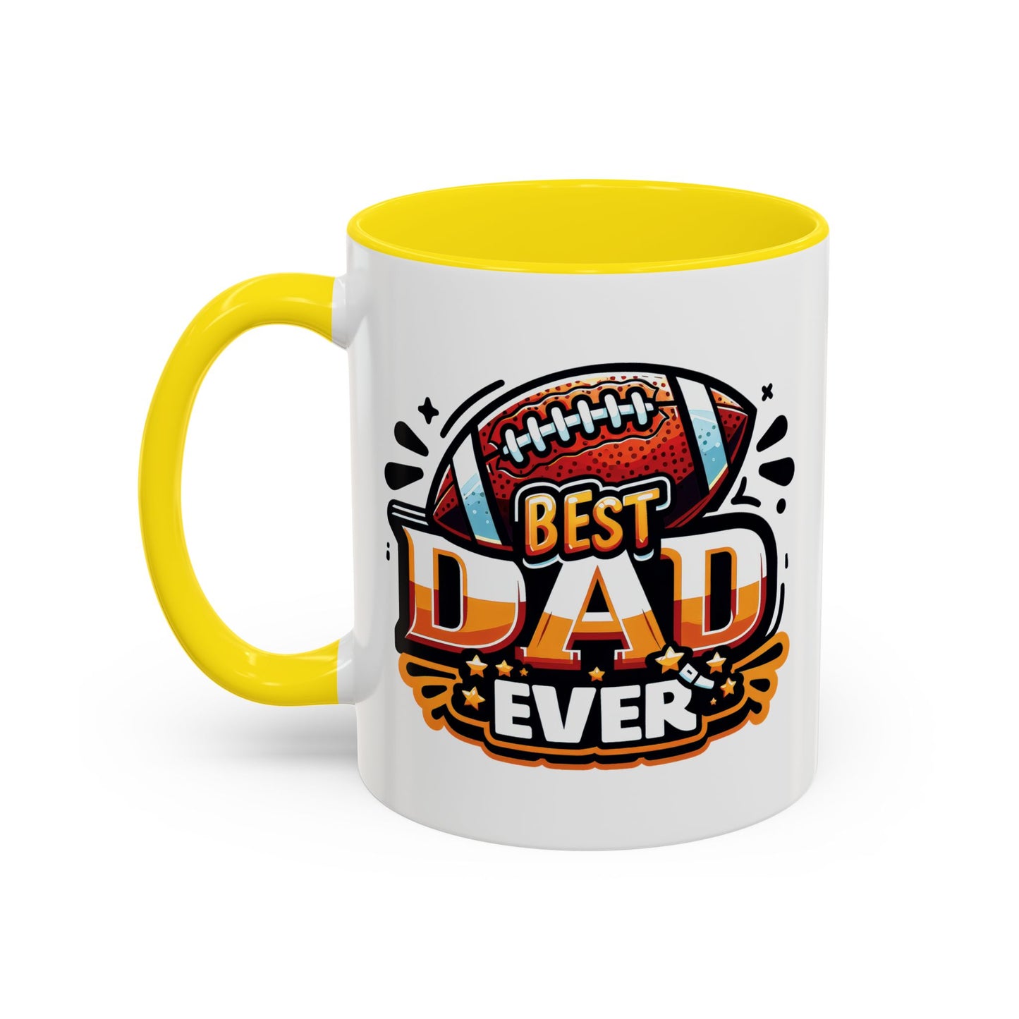 Father's Day Mug - Best Dad Ever Football