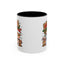 Christmas Mug - Merry Christmas Red & Green Text Reindeer Snowman