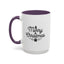 Christmas Mug - Merry Christmas Black Text Tree Star Present