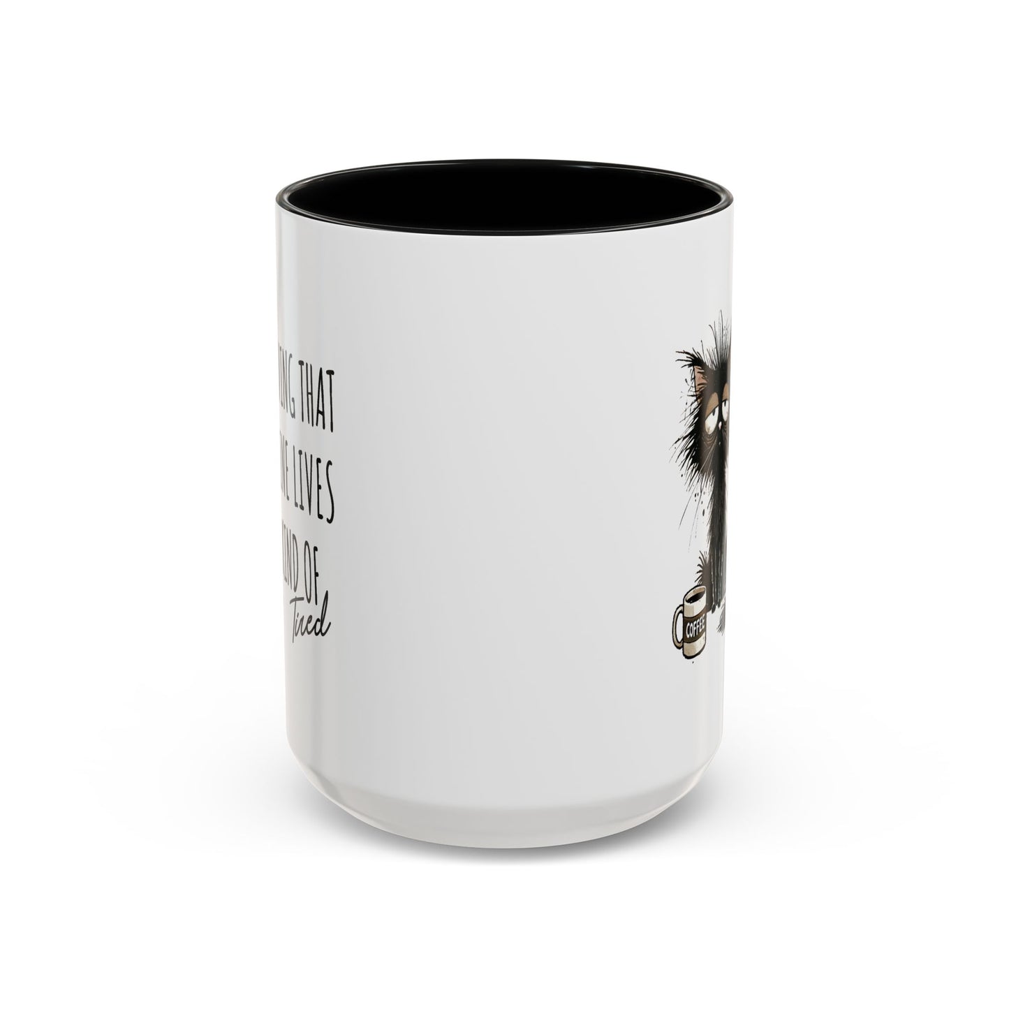 Humor Mug - Living That Nine Lives
