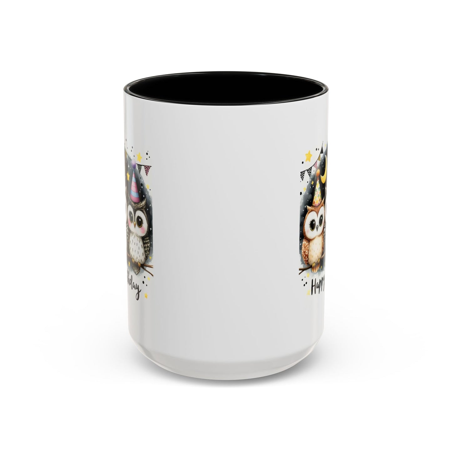 Birthday Mug - Happy Birthday Owls