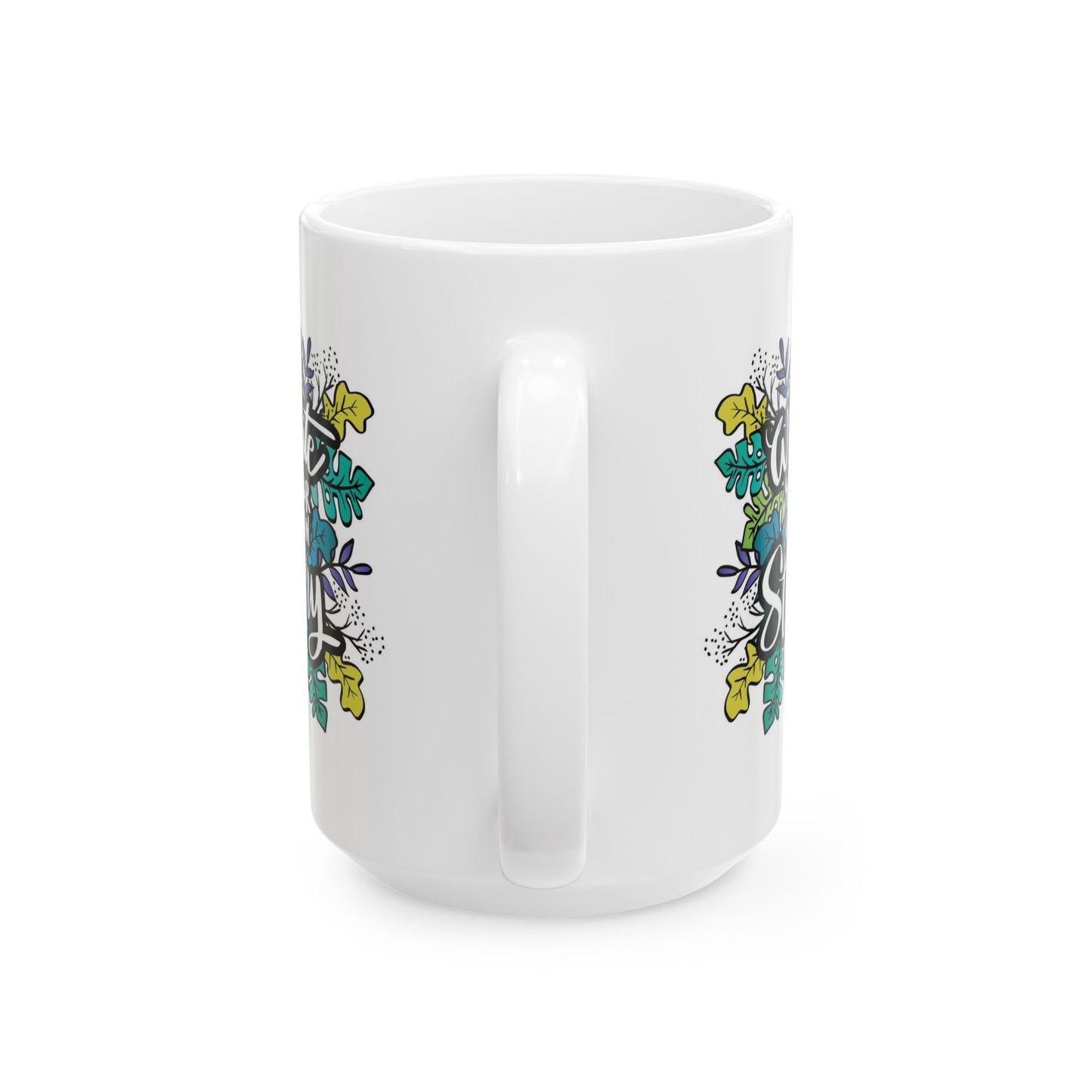 Motivation Mug - Write Your Own Story Leaves