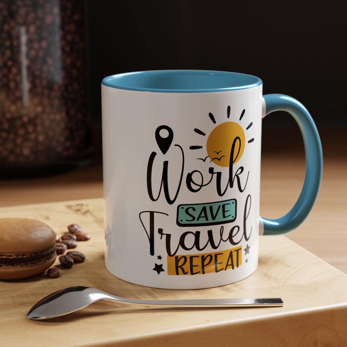 Adventure Mug - Work Save Travel Repeat