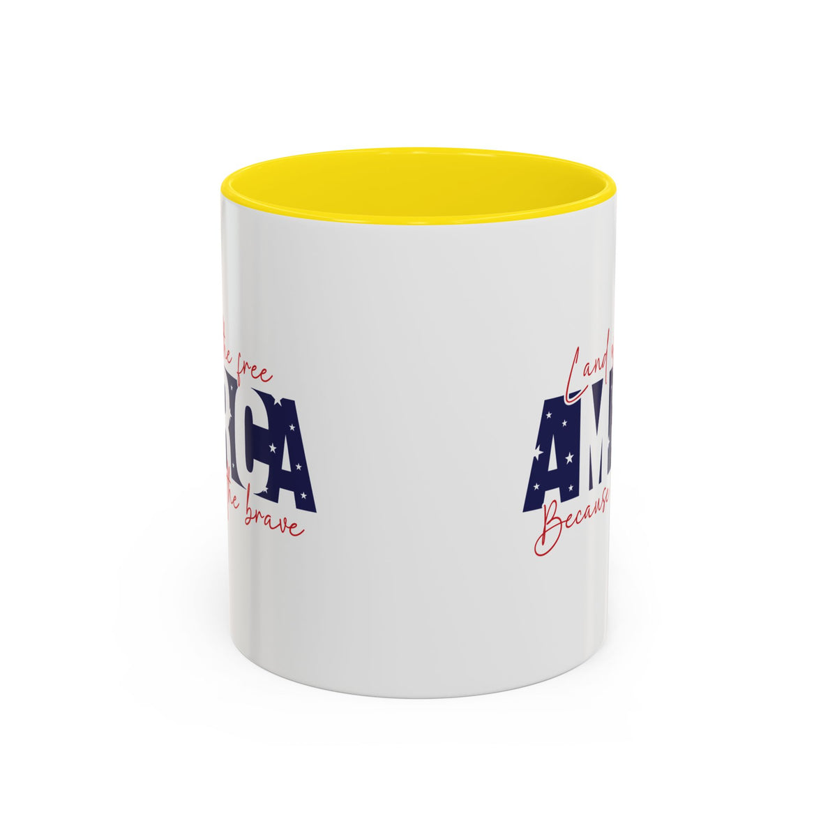 4th of July Mug - American Land of the Free Stars