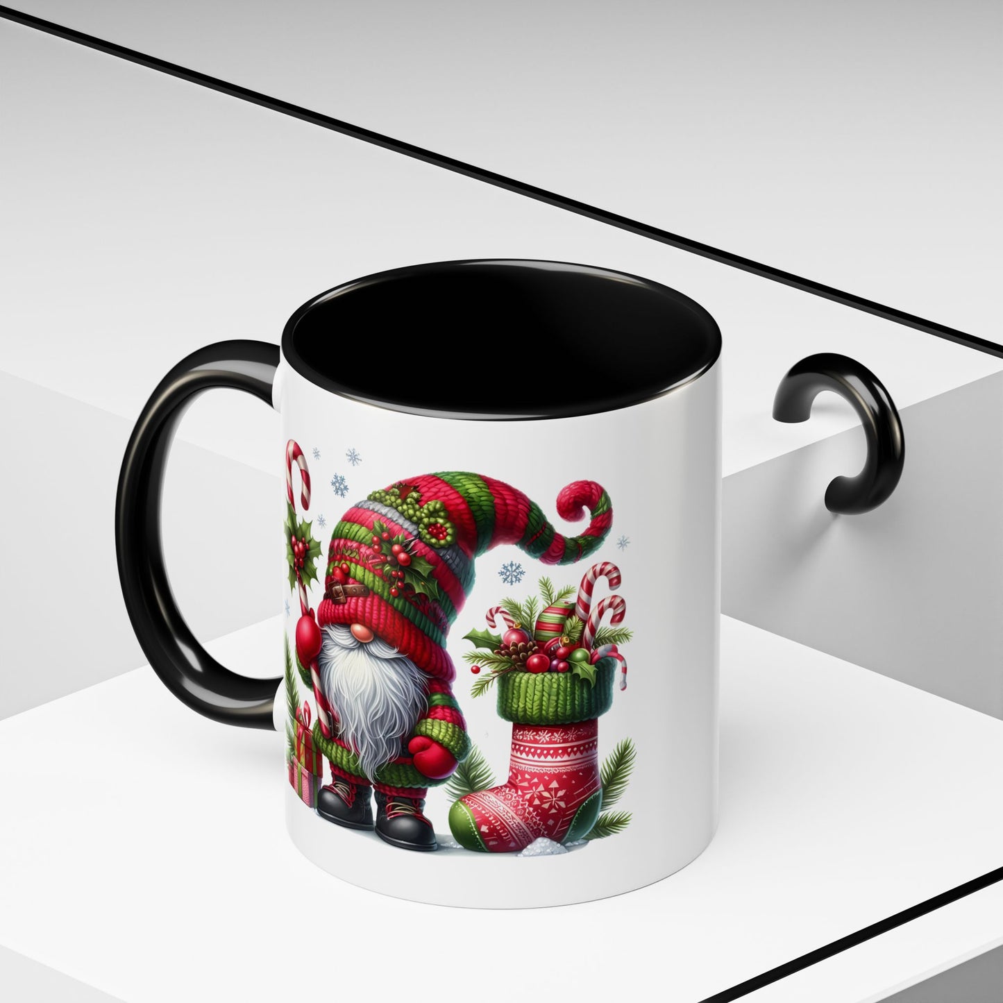 Christmas Mug - Gnome and Christmas Stocking